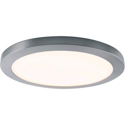 NÄVE LED Deckenleuchte "Bonus", weiß, Ø 33,00cm H: 1,90cm, Lampen, 4 Lichtfarben, 2-in-1-Optik,Ring chrome magetisch abn