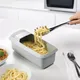 Microwave Pasta Cooker with Strainer Heat Resistant Pasta Boat Steamer Spaghetti Noodle Cooking Box