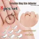 8Sizes Silicone Invisible Ring Size Adjustment Resizer Loose Rings Reducer Ring Sizer Fit Any Rings