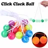 Anxiety Relieve Click Clack Clackers Balls Glowing Decompression Toys for Kids Adults Creative