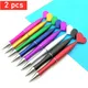 2 pcs Valentine's Day Heart Shape Pens Black Gel Ink Rollerball Pens for Office School Supplies