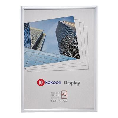 kokoon Display Bilderrahmen A3 Backloader, PVC weiß, 30x42x1.7 cm