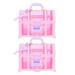 Hemoton 2Pcs Girls Treasure Box Toys Little Girl Makeup Box Table Jewelry Organizer