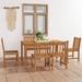 vidaXL 5/7 Piece Patio Dining Set Solid Teak Wood