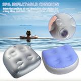 2PCS Inflatable Cushion Massage Spa Booster Seat Pad Portable Multifunction Hot Tub For Household Bathroom