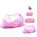 Baby Bed Mosquito Net Portable Folding Bed Pop Up Summer Travel Crib With Mosquito Net Baby Cribs Newborn Baby Crib Pink F118144