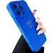Compatible with iPhone 14 Pro Case Cute Luxury Heart Phone Case Side Pattern Soft TPU Shockproof Full Camera Lens Protective Case for iPhone 14 Pro 6.1 for Women Girl - Klein Blue