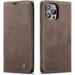 Leather Case for iPhone 13 Pro Case Wallet iPhone 13 Pro Wallet Case Book Folding Flip Case with Magnetic Kickstand Card Slots Protective Cover Compatible with iPhone 13 Pro 6.1 inch Coffee