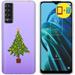 TalkingCase Slim Phone Case Compatible for TCL Stylus 5G 2022 Xmas Tree Print w/ Glass Screen Protector Light Weight Flexible Soft USA