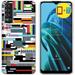 TalkingCase Slim Phone Case Compatible for TCL Stylus 5G 2022 Digital Glitch Print w/ Glass Screen Protector Light Weight Flexible Soft USA