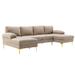 Large U-Shape Upholstered Sectional Sofa, Modern Double Extra Wide Chaise Lounge Couch, Living Room Pillow Top Arms Sofa Design