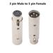 3 Pin Xlr To 5 Pin Dmx Metal Cased Converter Audio Lighting Adapter Or 5 To 3