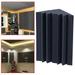 Washranp Acoustic Foam Panels Black High-Density Sound-Absorbing Bass Traps Acoustic Panels Recording Studio Acoustical Treatments 4.72*4.72*9.84inch