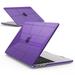 IBENZER Compatible with New 2024 2023 M2 MacBook Air 15 inch case A2941 Hard Shell Case for Mac Air 15.3 M2 Chip with Liquid Retina Display & Touch ID Crystal Purple W-AT15-CYPU+1