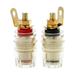 2Pcs insulation safety 4mm banana plug socket jack panel mount terminal connector multimeter socket banana head female