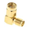 SMA Male To SMA Female Right Angle 90 Degrees RF Coaxial Connector Adapter