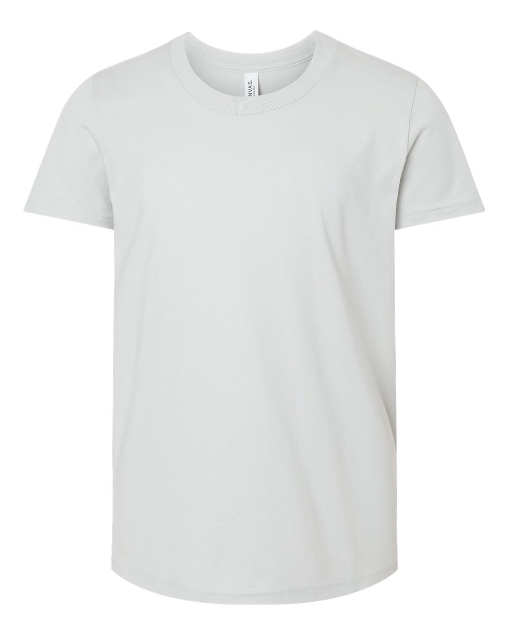 Bella + Canvas 3001Y Youth Jersey Top in Silver size Medium | Cotton 3001YCVC, 3001YCV, BC3001YCVC, B3001Y, BC3001Y