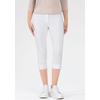 Caprihose STEHMANN "Ina", Damen, Gr. 36, N-Gr, weiß, Web, Obermaterial: 72% Viskose, 25% Polyamid, 3% Elasthan, casual, 3/4-Länge, Hosen, Sommerhose in Größen 32 bis 52