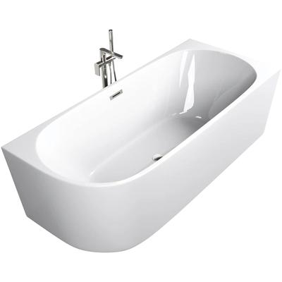 Badewanne SANOTECHNIK "PORTO", weiß, B:75cm H:56cm L:170cm, Acryl, Badewannen, 170x75x56 cm