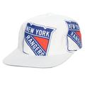 Men's Mitchell & Ness White New York Rangers In Your Face Deadstock Snapback Hat