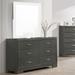 Andrew Home Studio Eaghton 6 Drawer 57.5" W Dresser Wood in Brown/Gray | 33.88 H x 57.5 W x 16.38 D in | Wayfair GFF741GY6D-YSWX
