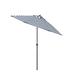 Joss & Main Stevie 108" Market Umbrella Metal in White/Blue/Navy | Wayfair 3BEE3668350647AFBD75831259BD5BBB