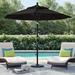 Wade Logan® Ayomipo 9' Market Umbrella Metal in Black | Wayfair 363077A180F9485794FD5675207CF4BE