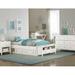 Viv + Rae™ Harold Platform Bed w/ Drawers Wood in White | 17.75 H x 40.75 W x 79.5 D in | Wayfair 6E3719881103460BADAC132D3DBB9A72