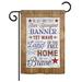 The Holiday Aisle® Haygashen Star Spangled Pride 2-Sided Polyester 19 x 13 in. Garden Flag in Brown | 18.5 H x 13 W in | Wayfair