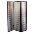 ORE Furniture 50" W x 70" H 3 - Panel Solid Wood Folding Room Divider Wood in Gray/Brown | 70 H x 50 W x 10 D in | Wayfair R566
