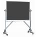 AARCO Reversible Free Standing Chalkboard Porcelain/Metal in Blue/Brown | 48 H x 72 W x 0.5 D in | Wayfair ARS4872S