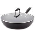 Anolon Advanced Bronze Hard-Anodized Nonstick Ultimate Pan w/ Lid, 12-Inch Non Stick/Hard-Anodized Aluminum in Gray | 6.81 H in | Wayfair 82031