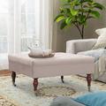 Alcott Hill® Bakri 34" Wide Tufted Square Cocktail Ottoman Polyester | 17.5 H x 34 W x 34 D in | Wayfair FD44FE4C68964F7DA55DF9302D650F8B