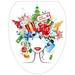 Toilet Tattoos Holiday Christmas Lady Toilet Seat Decal in Green/Red | 12 W x 15 D in | Wayfair TT-X612-O