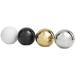 Mercer41 Lakeska Ball 4 Piece Sculpture Set Porcelain/Ceramic in Brown | 3.9 H x 4 W x 3.95 D in | Wayfair A469CBFA1F61491586FDE03AD4B07201