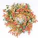 Primrue Berry 26" Wreath Most Realistic Faux/Silk in Green/Orange/Red | 26 H x 26 W x 6 D in | Wayfair B7B5CD40632B4CD490F2556978461331