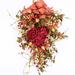 The Holiday Aisle® Berry Peony Swag Faux Swag Silk/Burlap | 26 H x 12 W x 6 D in | Wayfair 6188E6EF310E4D2CB8AC33E831139C51