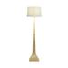 Worlds Away Reaves 64" Traditional Floor Lamp Metal in Yellow | 64 H x 17 W x 17 D in | Wayfair REAVES G