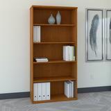 Huckins 73" H x 36" W Standard Bookcase Wood in Brown Laurel Foundry Modern Farmhouse® | 72.79 H x 35.7 W x 15.35 D in | Wayfair