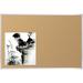MooreCo Natural Cork Plate Wall Mounted Bulletin Board Cork/Metal in White | 24 H x 0.25 D in | Wayfair 303AB-01
