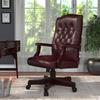 Boss Office Products Executive Chair Upholstered in Red/Brown, Size 43.5 H x 27.0 W x 28.0 D in | Wayfair B905-BY