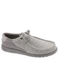 Hey Dude Wally Stitch Flecked Woven - Mens 7 Grey Slip On Medium