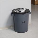 Genuine Joe Heavy Duty 32 Gallon Trash Can Plastic in Gray | 27.38 H x 25.5 W x 25.5 D in | Wayfair 60463