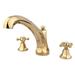 Elements of Design Metropolitan Double Handle Deck Mounted Roman Tub Faucet, Ceramic in Yellow | 8 H in | Wayfair ES4322BX