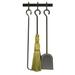Enclume Handcrafted Fireplace Tool Set for Sling Log Rack w/ Bar Steel in Gray | 34 H x 16 W x 14 D in | Wayfair LR2TR HS