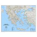 National Geographic Maps Greece Classic Wall Map in Blue | 24 H x 30 W in | Wayfair RE00620171