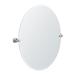 Gatco Jewel Wall Mount 32"H Frameless Oval Bathroom Vanity Mirror | Pivots & Beveled Mirror Metal in Gray | 32 H x 24 W in | Wayfair 4159LG