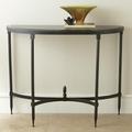 Global Views Fluted Iron Collection Console Marble/Granite in Gray | 33.25 H x 42 W x 13.75 D in | Wayfair 8.80865