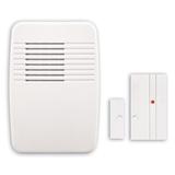 Heath-Zenith Wireless Plug-In Doorbell Kit w/ Entry-Alert Sensor in White | 5.13 H x 3.5 W x 1.38 D in | Wayfair SL-7368-03
