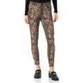 Vero Moda Petite Women's VMNALA HW Leggins WVN BTQ PTT Leggings, Silver Mink/AOP:NALA, XS/P